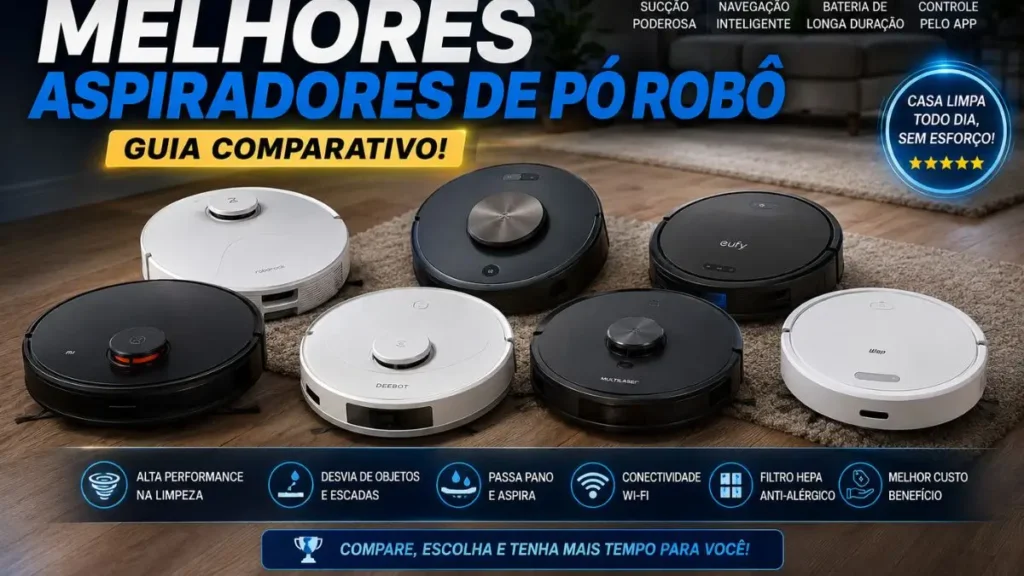 Top10 Melhores Aspiradores de Pó Robô: Guia Comparativo!