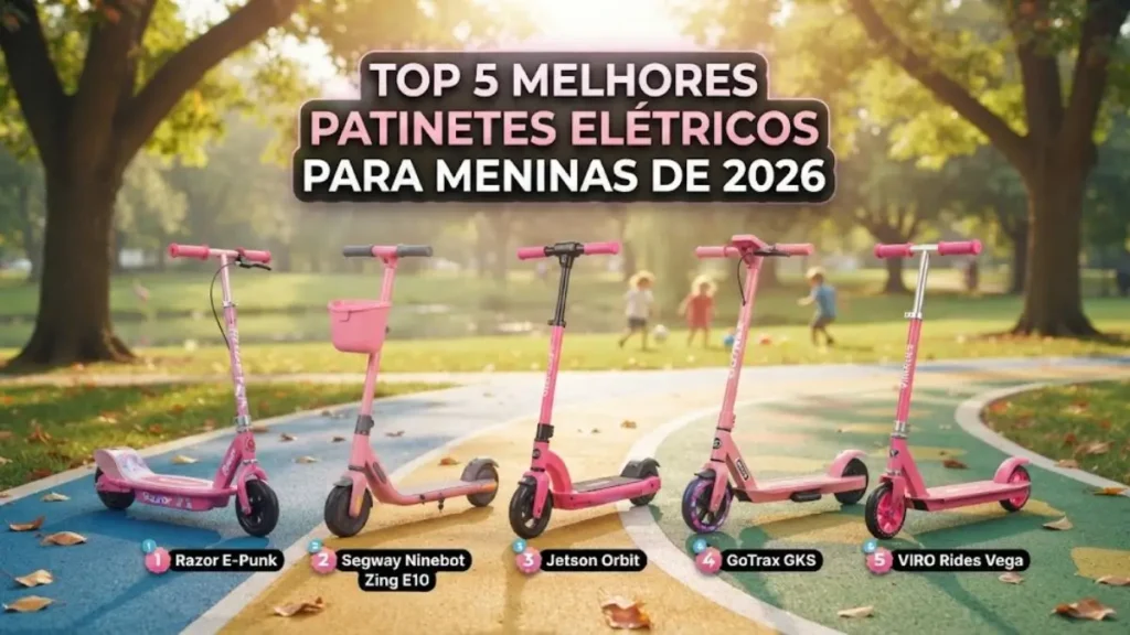 Top5 Melhores patinetes elétricos para meninas em 2026!
