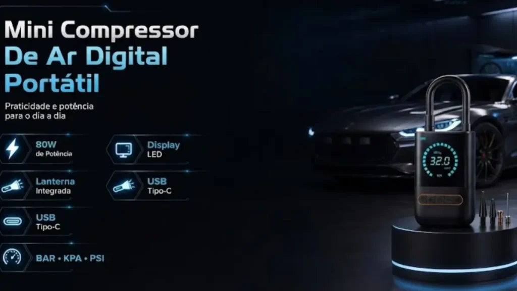 Mini Compressor de Ar Digital 150 PSI é Bom? Descubra a verdade!
