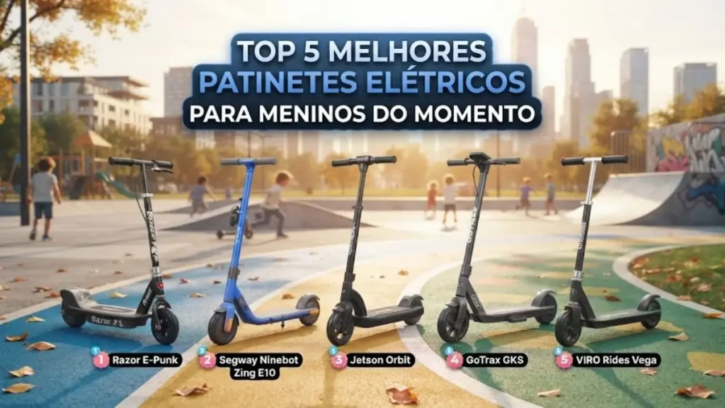 Top 5 Melhores Patinetes Elétricos para Meninos de até 12 Anos